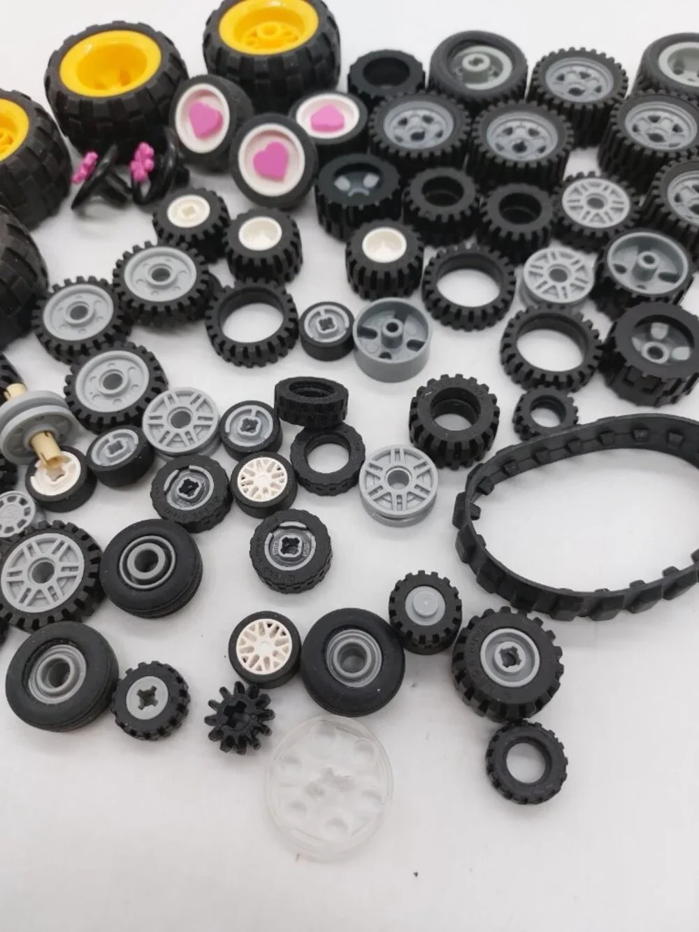 Lego Tires Lot From Various Lots Sizes READ